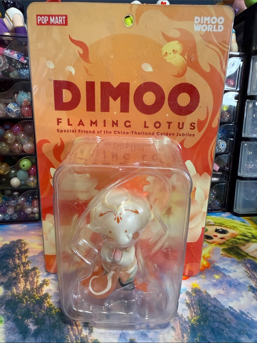 DIMOO Flaming Lotus Hang Card